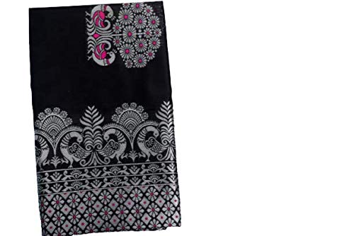 Silver peacock Banarasi Silk Saree