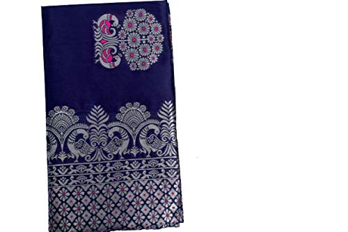 Silver peacock Banarasi Silk Saree